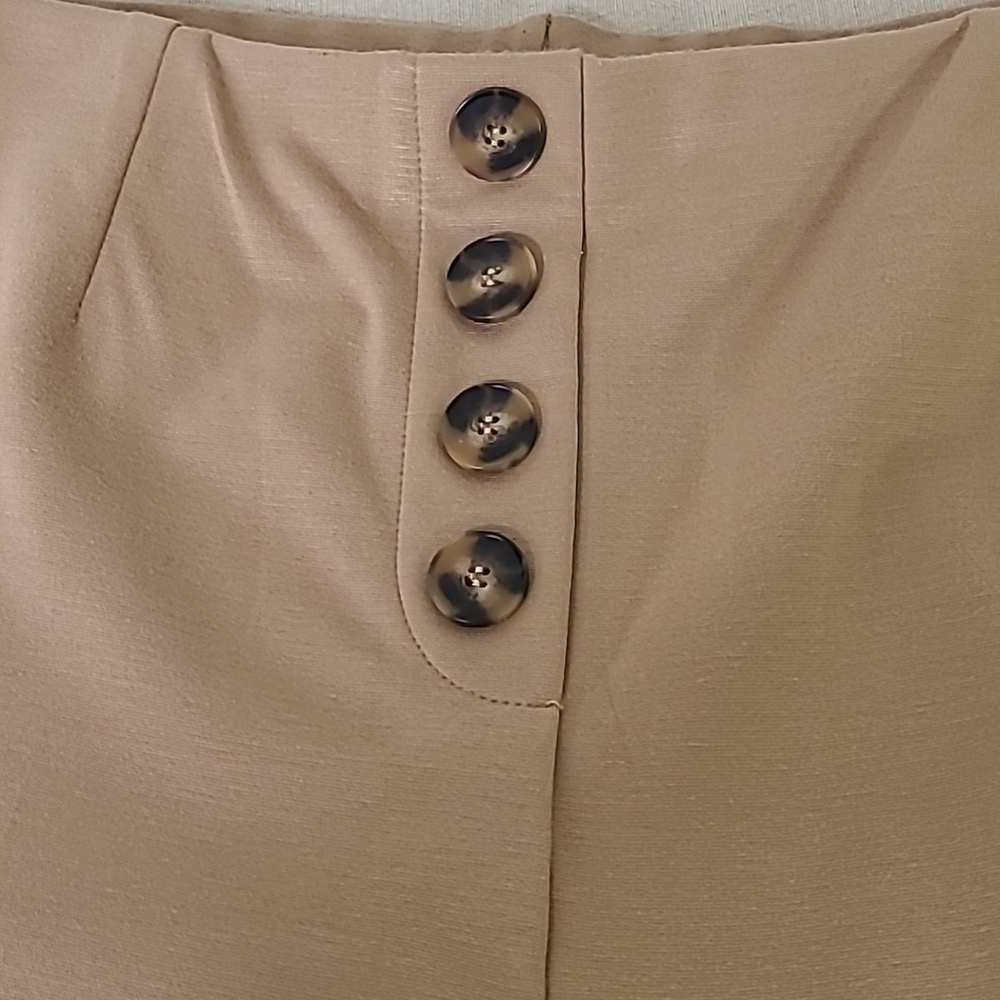 Jules and Leopold Stretch High Waist Wide Leg Sz XL Tan - Picture 3 of 7